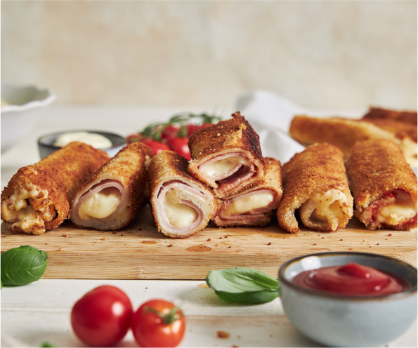 Rulouri de șuncă cu salată italiană 2